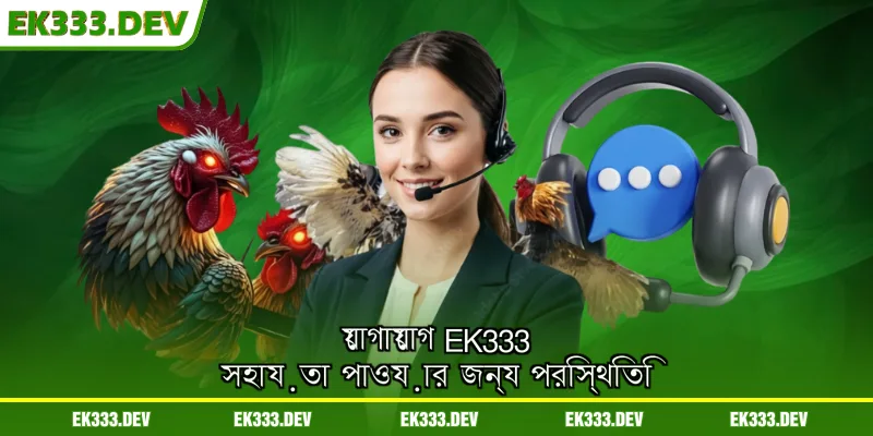 যোগাযোগ EK333 সহায়তা পাওয়ার জন্য পরিস্থিতি